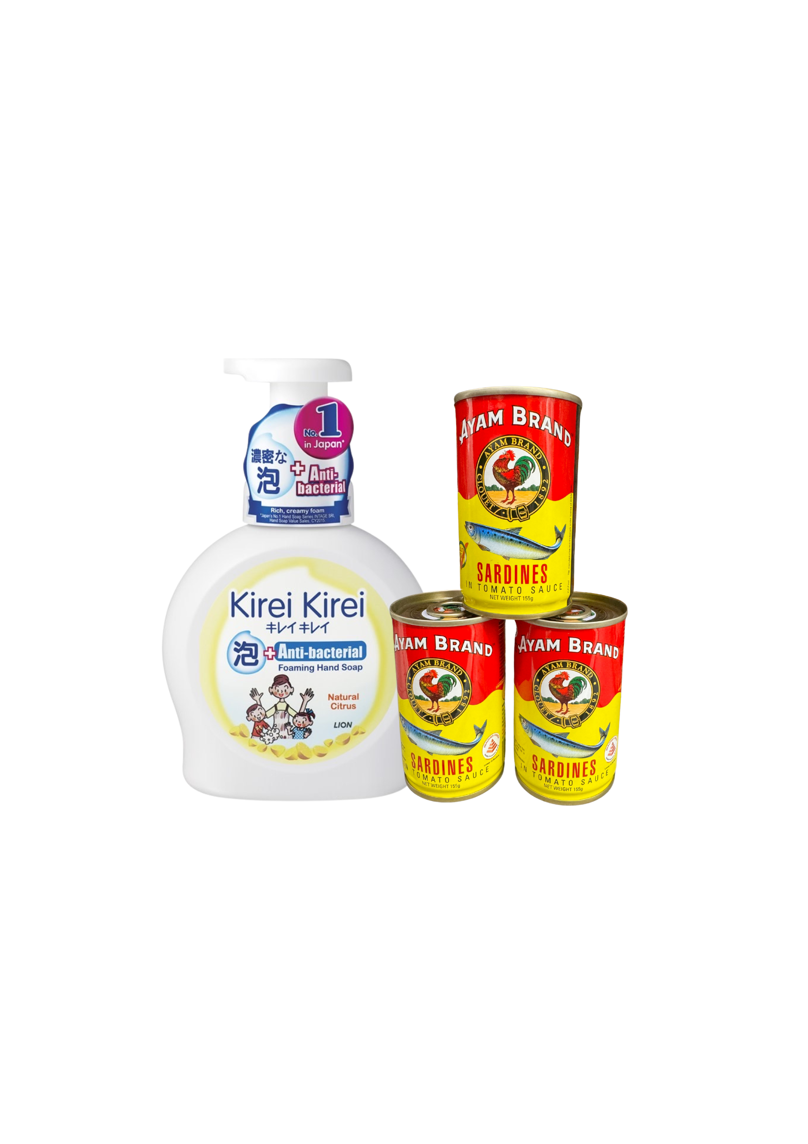 Antibacterial Hand-Soap (1 Bottle, Assorted) or Sardines (3 Cans, 155G)